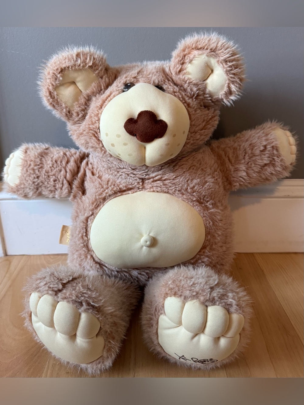 Vintage Furskins 22” Teddy Bear Xavier Roberts Plush 1980s